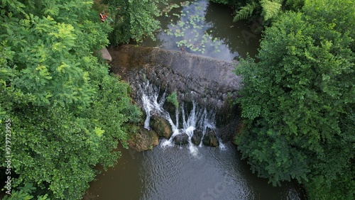 Cascade à Morizes en Gironde, France