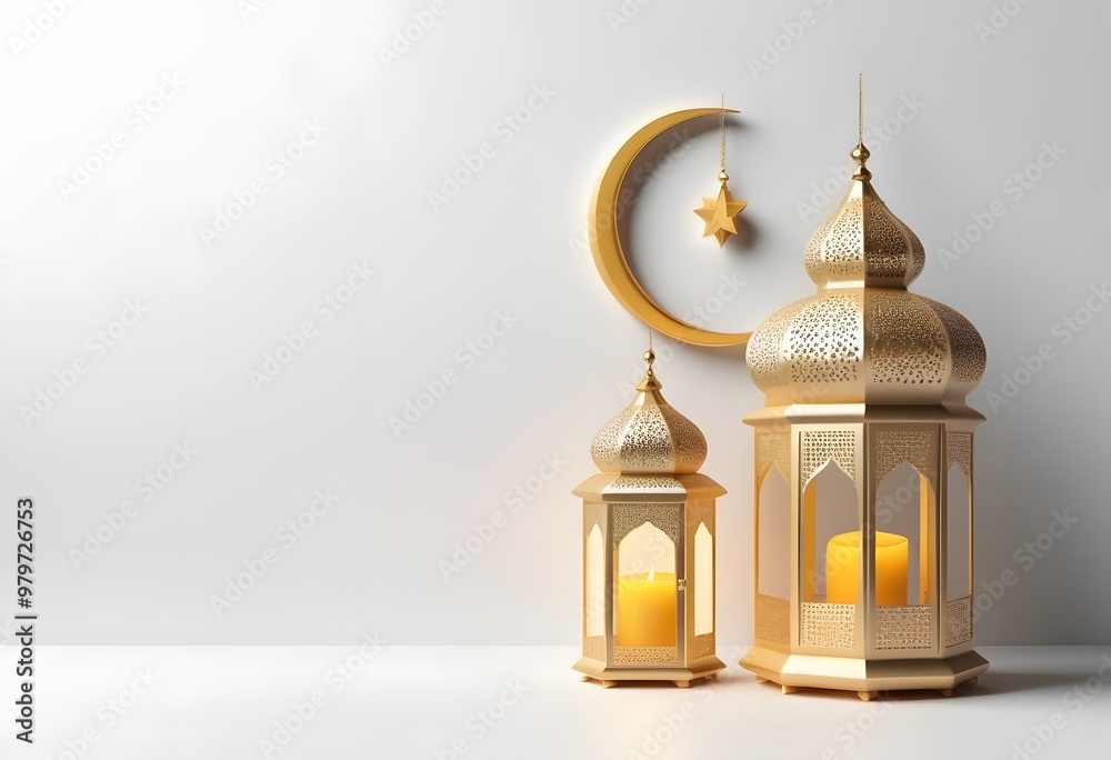 3d Ramadan Kareem with golden moon star and lantern, mosque door islamic pattern, arabic coffee pot, date palm fruit, podium as luxury islamic background. decoration for ramadan kareem, eid mubarak.
3d Ramadan Kareem with golden moon star and lantern, mosque door islamic pattern, arabic coffee pot, date palm fruit, podium as luxury islamic background. decoration for ramadan kareem, eid mubarak.