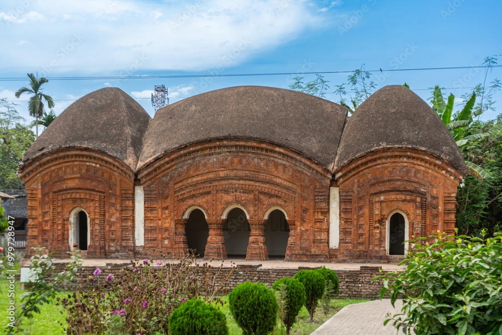 Bara Anhik Mandir in Puthia temple complex Puthia, Bangladesh.