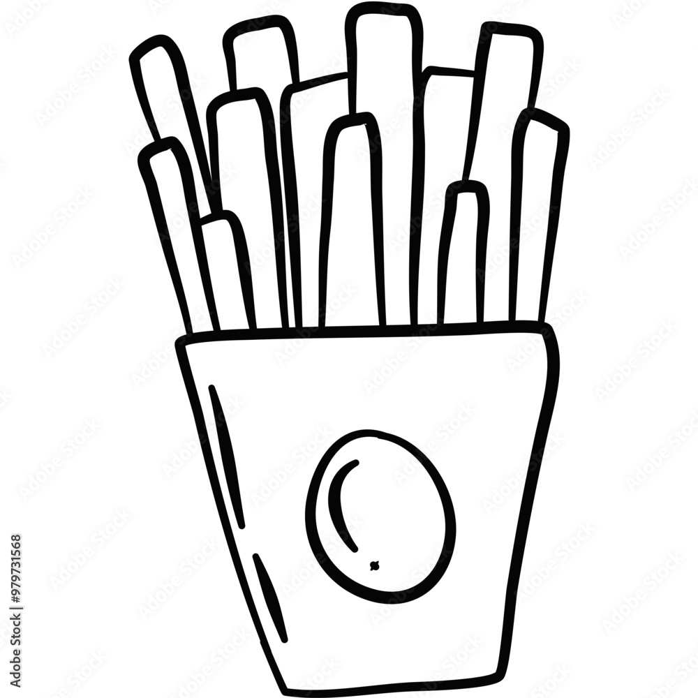 Hand drawn fast food Hand drawn fast food