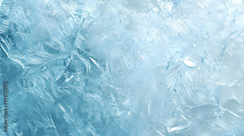 Abstract Blue Ice Frozen Texture Background for Winter Holiday Design