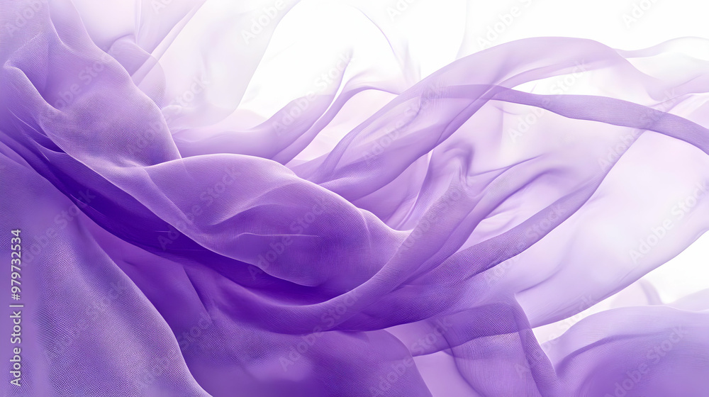 Abstract Purple Fabric Draped With Texture and Flowing Lines, Creating a Delicate and Dreamy Background for Design Projects. Abstract Purple Fabric Draped With Texture and Flowing Lines, Creating a Delicate and Dreamy Background for Design Projects.
