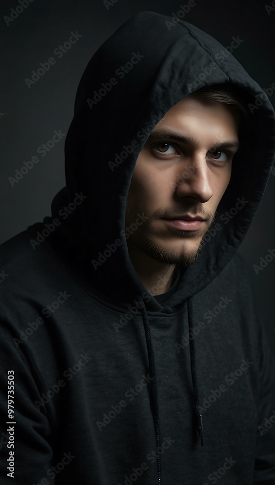 Hacker in a black hoodie representing digital privacy and cybercrime Hacker in a black hoodie representing digital privacy and cybercrime