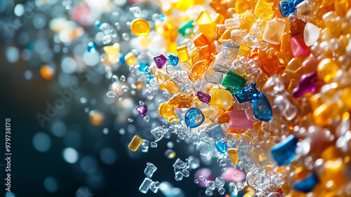 Cascading micro plastics.