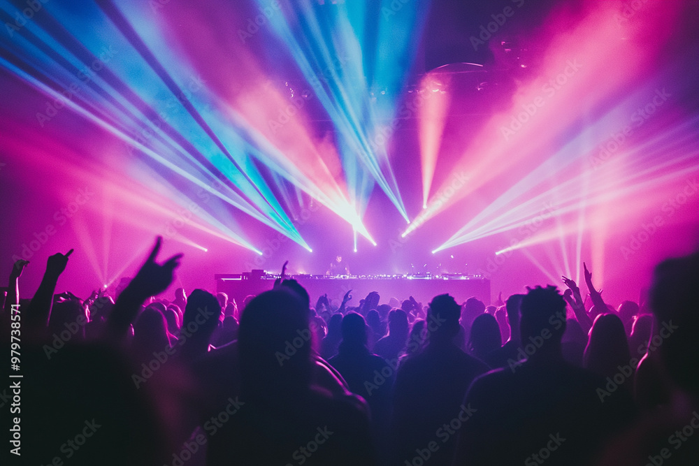 New Year's Eve dance party, colorful disco lights, DJ booth in action, energetic crowd, festive atmosphere New Year's Eve dance party, colorful disco lights, DJ booth in action, energetic crowd, festive atmosphere
