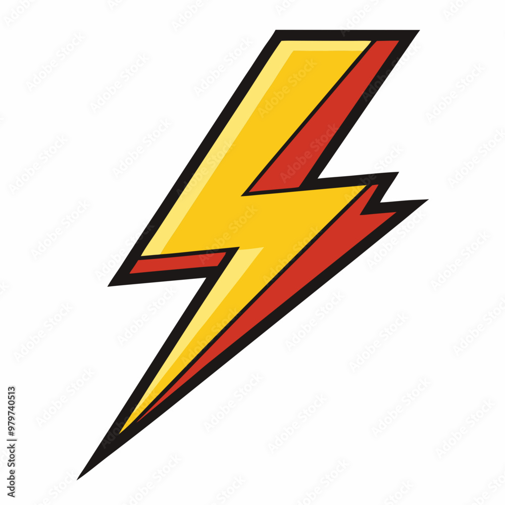 Lightning vector on white background Lightning vector on white background