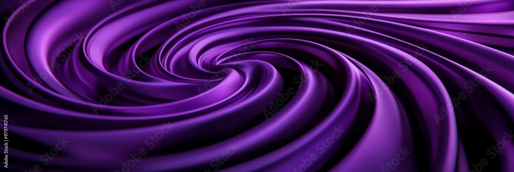 Abstract purple circular pattern resembling swirling fabric, symbolizing movement, depth, mystery, elegance, and flow. Abstract purple circular pattern resembling swirling fabric, symbolizing movement, depth, mystery, elegance, and flow.