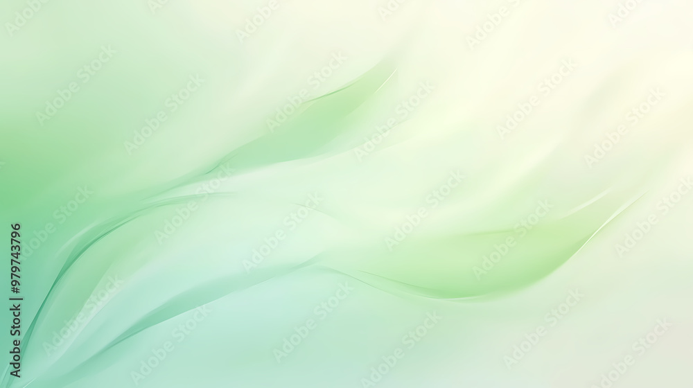 Natural background, gradient color, soft green tone. Soft Glow. Illustration