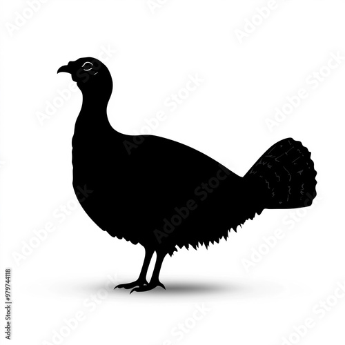 Turkey Bird Silhouette, Ill...