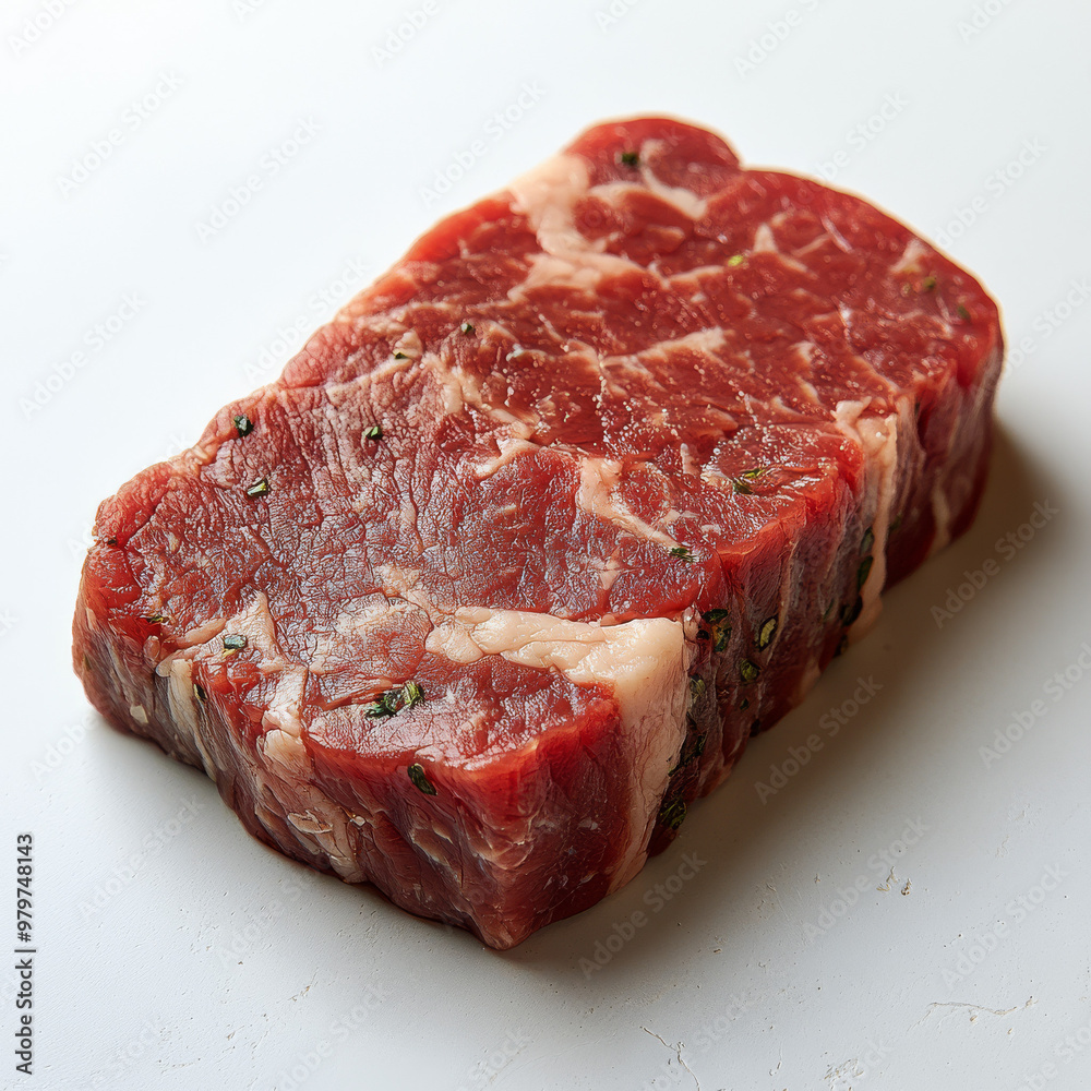 Fototapeta premium meat on a white background