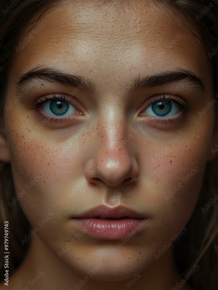 Intense portrait gaze. Intense portrait gaze.