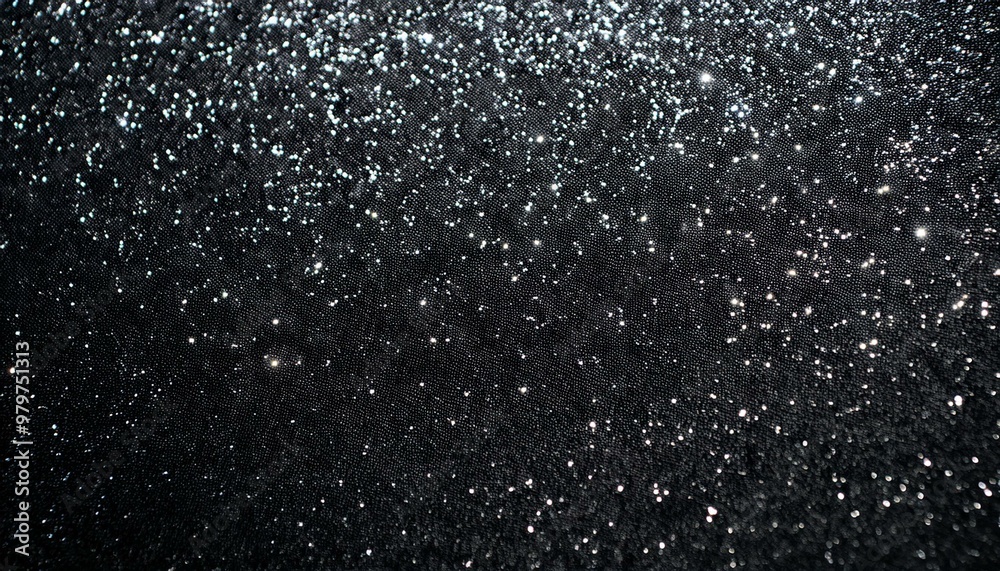黒色のラメ・グリッターの背景画像(A background image of black glitter.) 黒色のラメ・グリッターの背景画像(A background image of black glitter.)