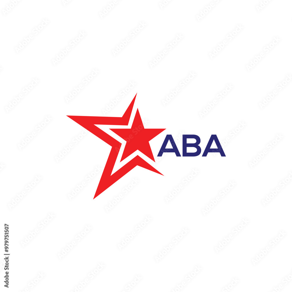Obraz premium letter aba logo design template