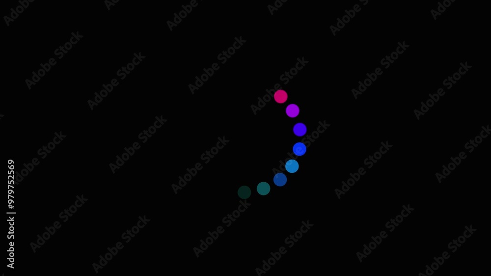 Loading wheel animation - Animated spinning load icon with alpha layer transparent background