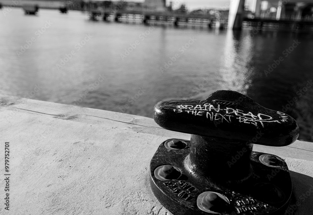 Obraz premium The post under the Hisingen bridge Goteborg Sweden,