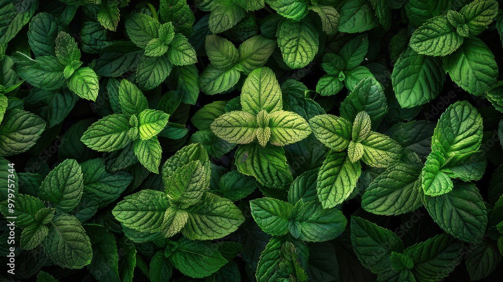 The Lush Green Mint Leaves The Lush Green Mint Leaves