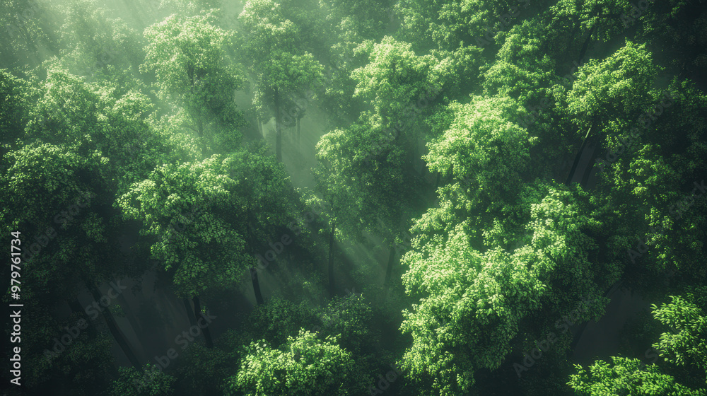 The Lush Green Forest View