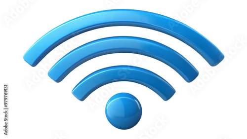 Wireless internet icon symbolizing WiFi connectivity and network signals. photo