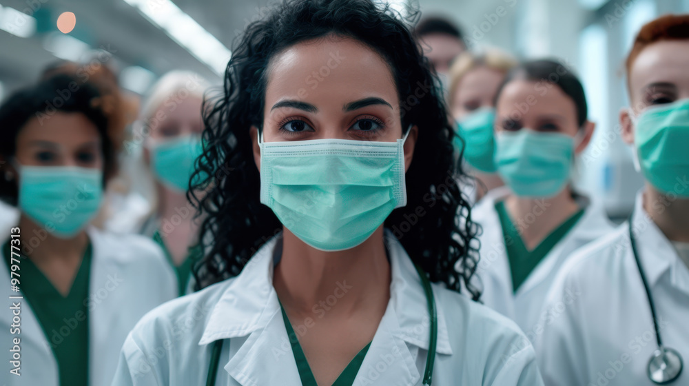 The Medical Team in Masks The Medical Team in Masks