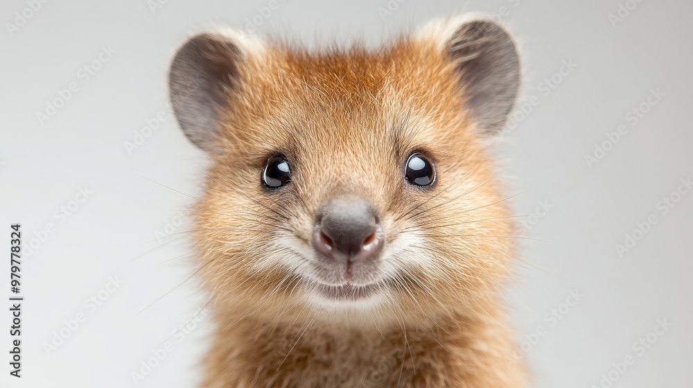 Fototapeta premium A cute little animal with a big smile on its face