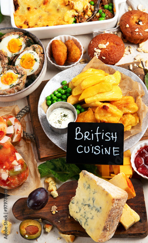 Wallpaper Mural Traditional British food. Torontodigital.ca