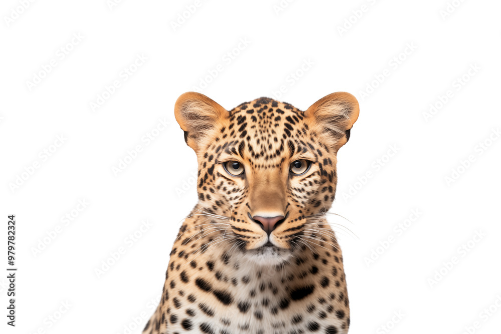 Leopard striking pose for camera. Ideal for wildlife publications, nature blogs, or educational materials centered on big cats and wildlife conservation. Generative AI Leopard striking pose for camera. Ideal for wildlife publications, nature blogs, or educational materials centered on big cats and wildlife conservation. Generative AI