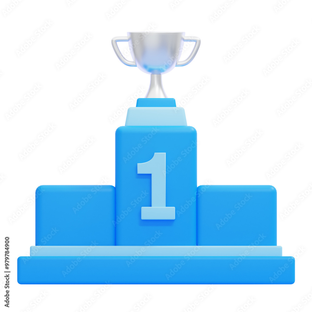 PNG 3D Championship Icon Isolated on a White Background PNG 3D Championship Icon Isolated on a White Background