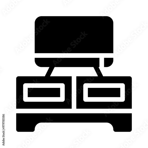 television glyph icon