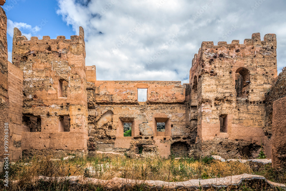 Ruins of Yanguas Castle on a Cloudy Day in Soria, Spain Ruins of Yanguas Castle on a Cloudy Day in Soria, Spain