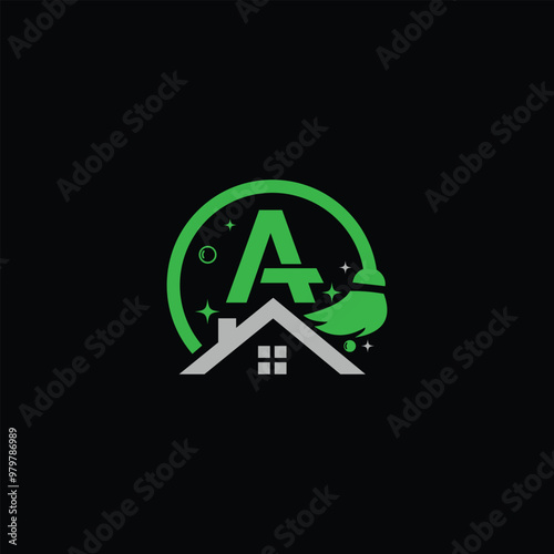 Home Cleaning Service And Letter A