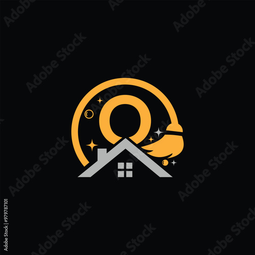 Home Cleaning Service And Letter O