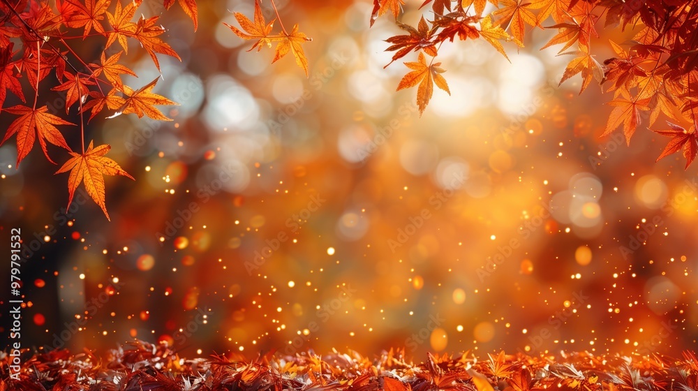 The Beautiful Sight of Autumn Leaves Displaying Sparkling Colors in Natures Splendor The Beautiful Sight of Autumn Leaves Displaying Sparkling Colors in Natures Splendor