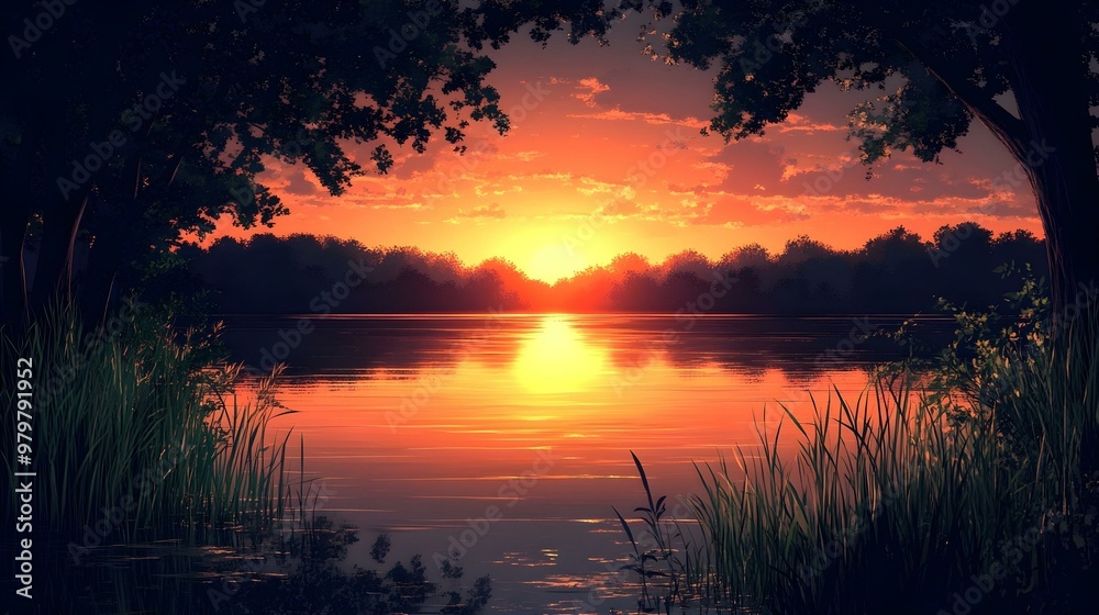 Obraz premium Four seasons scene