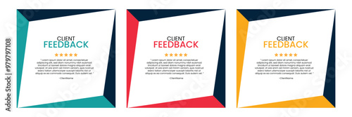 Client testimonial or Customer Feedback social media post design