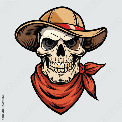 vintage-cowboy-skull-in-neck-bandana-white-backgro.eps