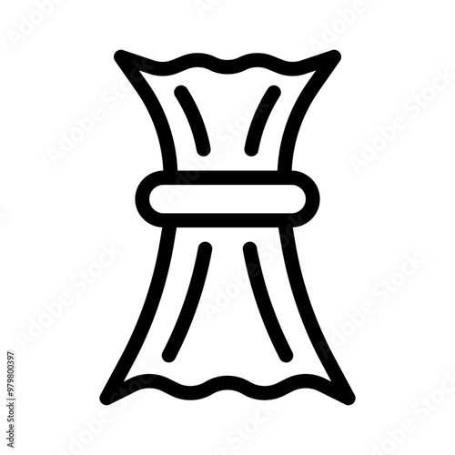 combine harvester line icon