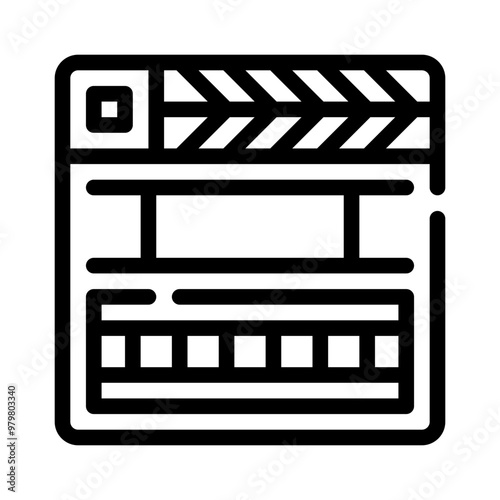 filmmaking line icon