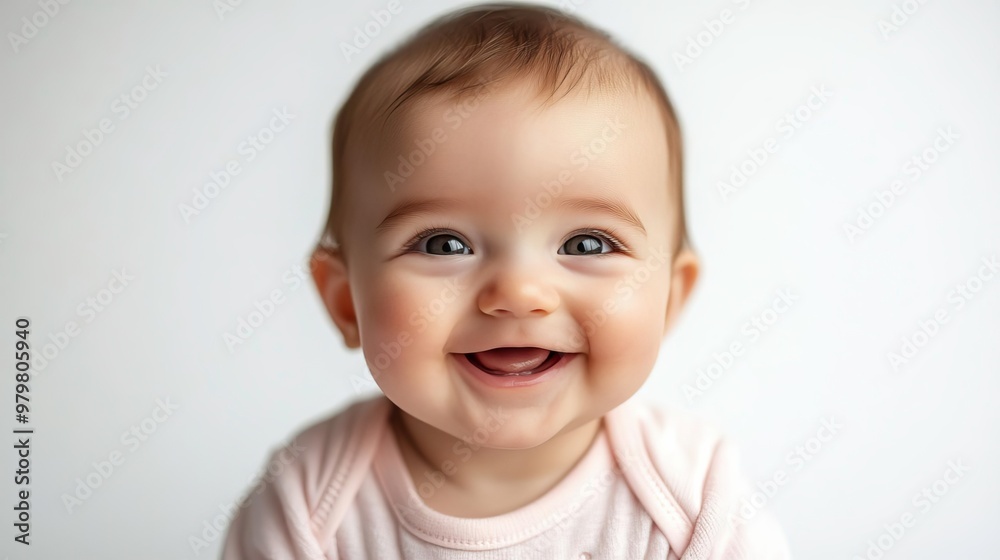 A joyful baby with a cute smile and sparkling eyes, perfect for capturing innocence and happiness in photography. A joyful baby with a cute smile and sparkling eyes, perfect for capturing innocence and happiness in photography.