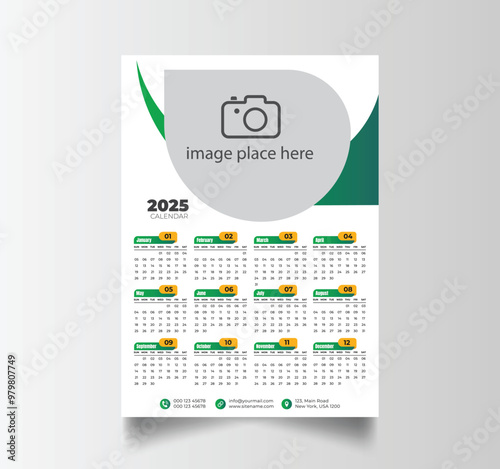 2025 Calendar Unique Design Wall Hanging