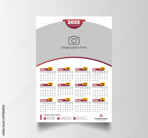 2025 Calendar Unique Design Wall Hanging