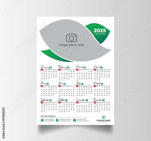 2025 Calendar Unique Design Wall Hanging