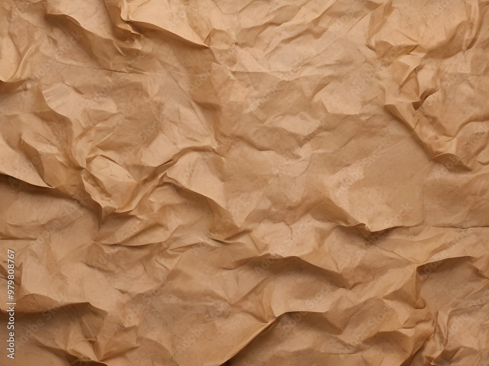 Abstract crumpled and creased recycle brown paper texture background Abstract crumpled and creased recycle brown paper texture background