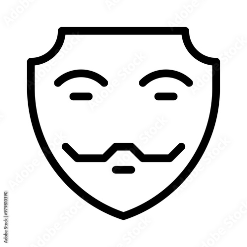 mask line icon
