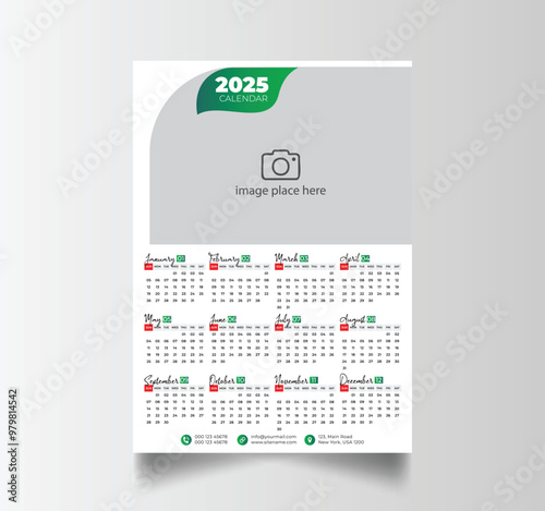 2025 Calendar Unique Design Wall Hanging