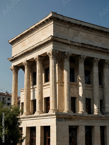 Zappion building in Athens, Greece, classical style by Theophil von Hansen. photo