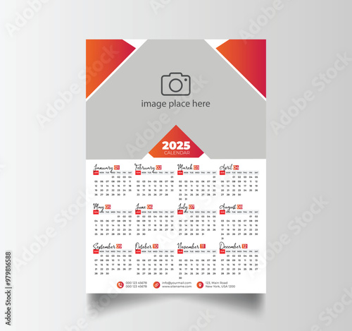 2025 Calendar Unique Design Wall Hanging