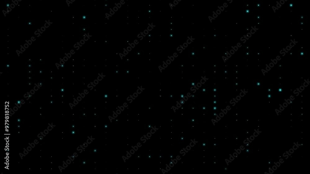 Tech dots blinking on server on black background 4k footage, dots blinking footage, dots animation, tech system, animation in system footage