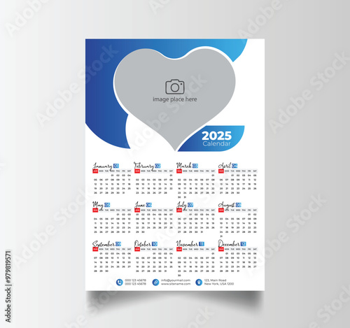 2025 Calendar Unique Design Wall Hanging