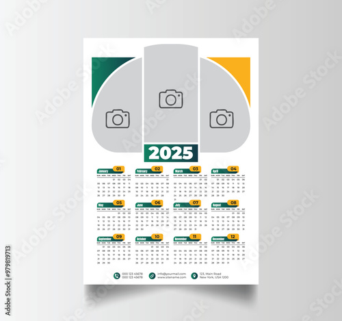 2025 Calendar Unique Design Wall Hanging