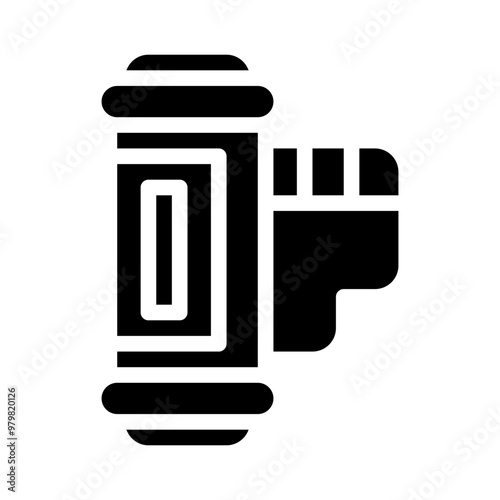 film canister glyph icon